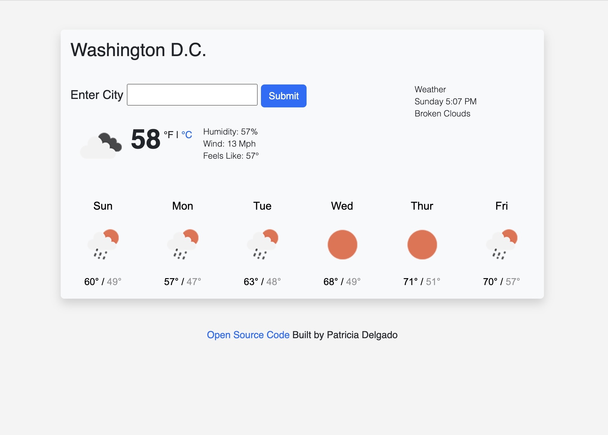 weather app project